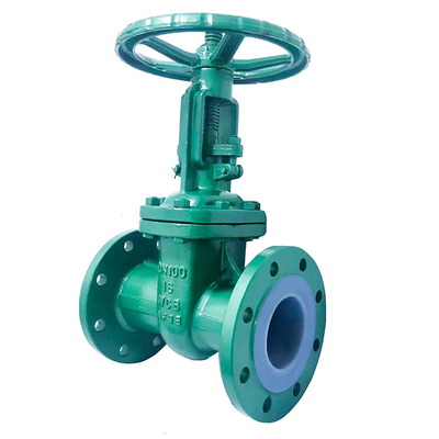 水処理用フレンジ付き手動型鋳鋼PTFE 面付スルーツゲートバルブZ41F46-16C