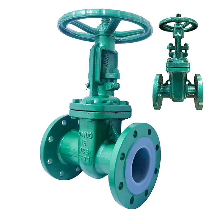 水処理用フレンジ付き手動型鋳鋼PTFE 面付スルーツゲートバルブZ41F46-16C